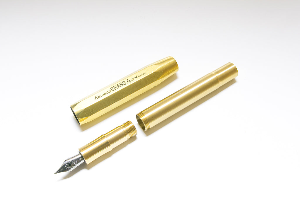  Kaweco Brass Sport Fountain Pen - Fine Nib