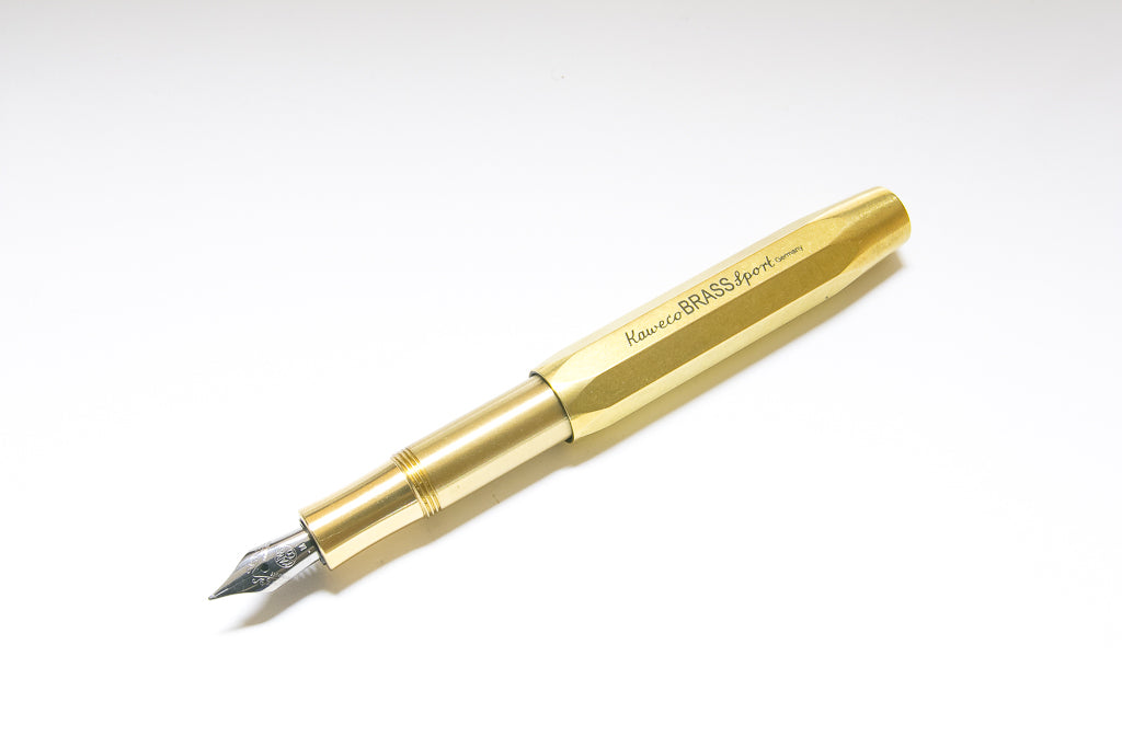 Kaweco, Brass Sport Fountain Pen, Posted