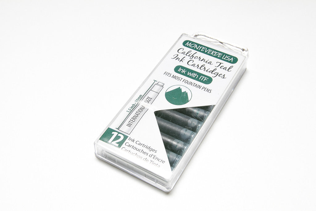 Monteverde, California Teal, Twelve Ink Cartridges