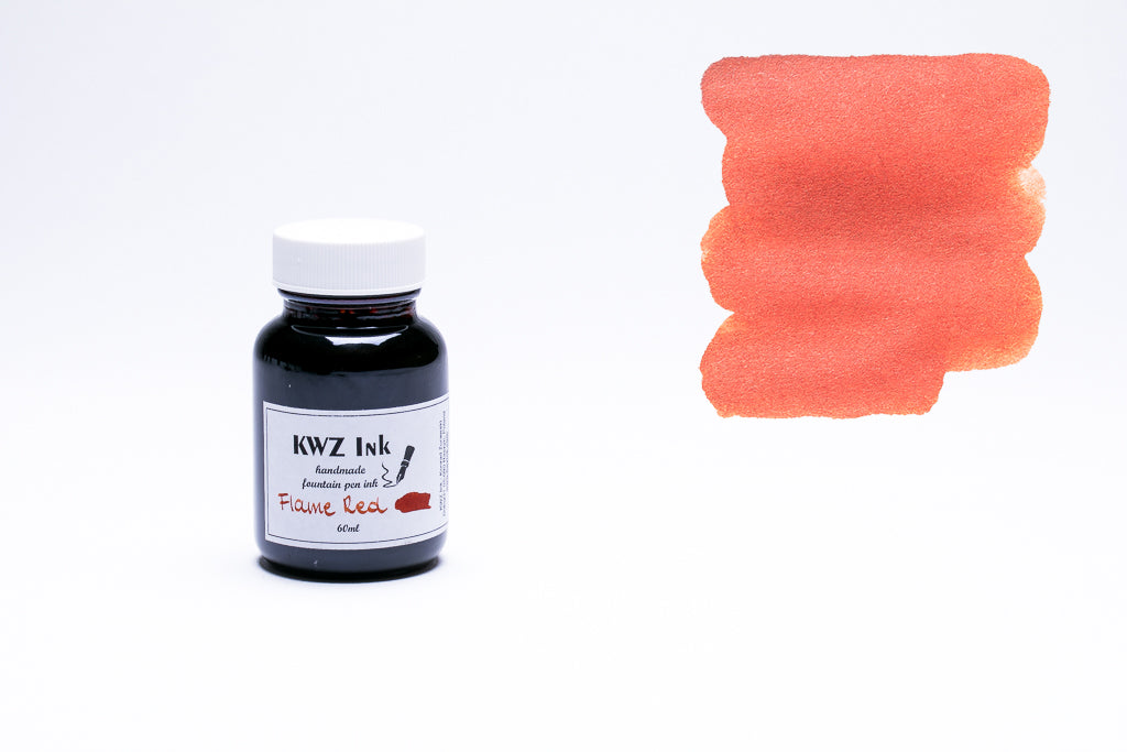 KWZ Ink, Flame Red Fountain Pen Ink, 60ml