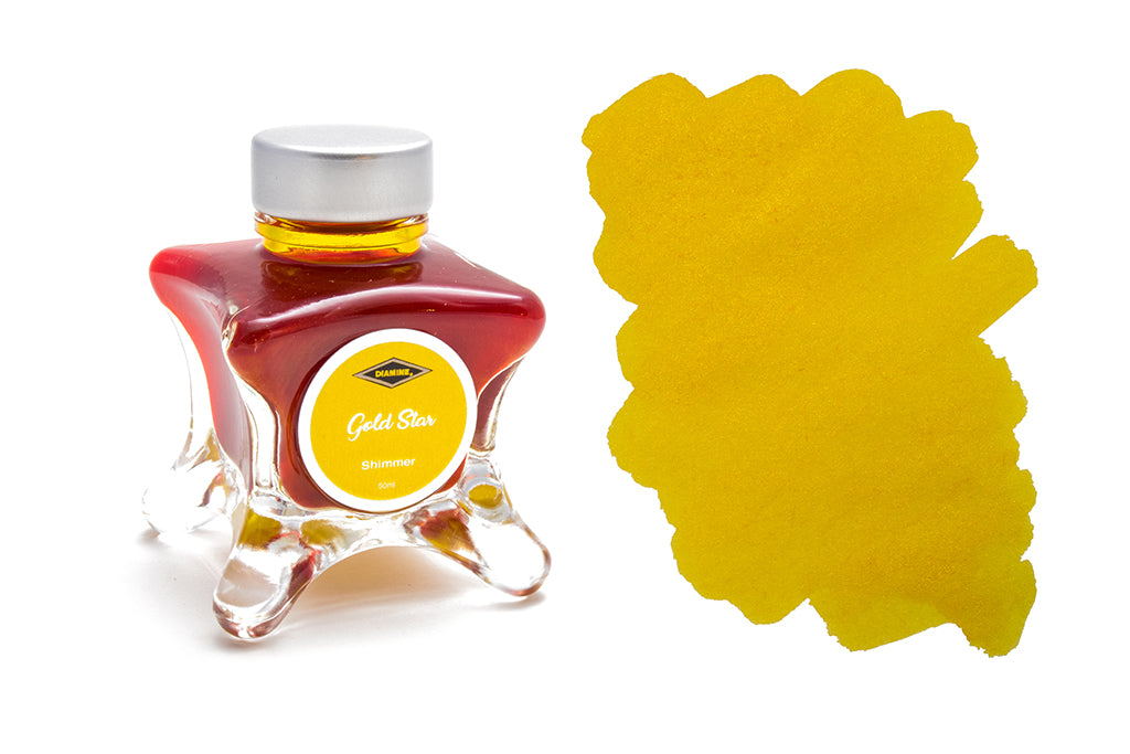 Diamine, Gold Star, Shimmer Fountain Pen Ink, 50ml