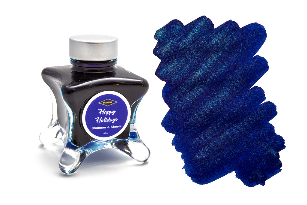 Diamine, Happy Holidays, Shimmer & Sheen Fountain Pen Ink, 50ml