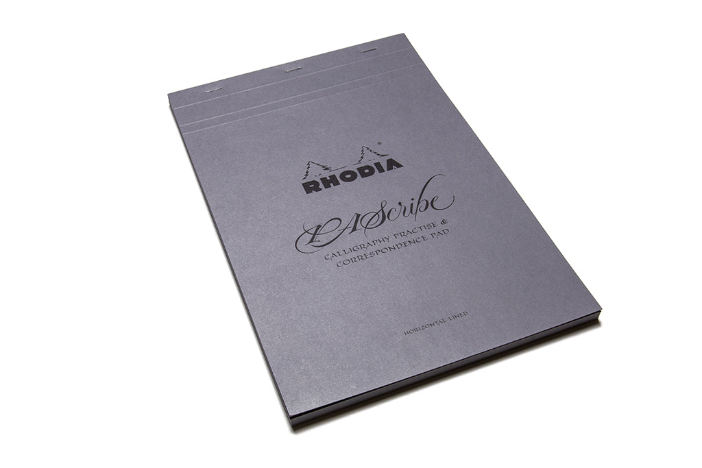 Rhodia, PAScribe Calligraphy Practise and Correspondence Pad, Grey.