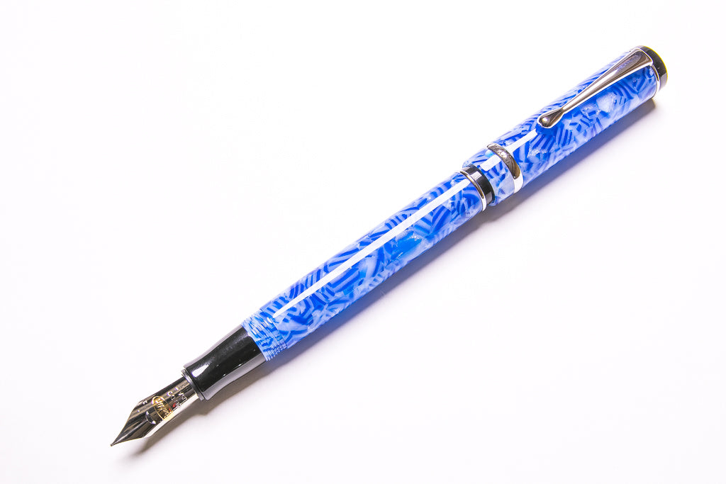 Conklin, Duragraph Fountain Pen, Ice Blue, Posted