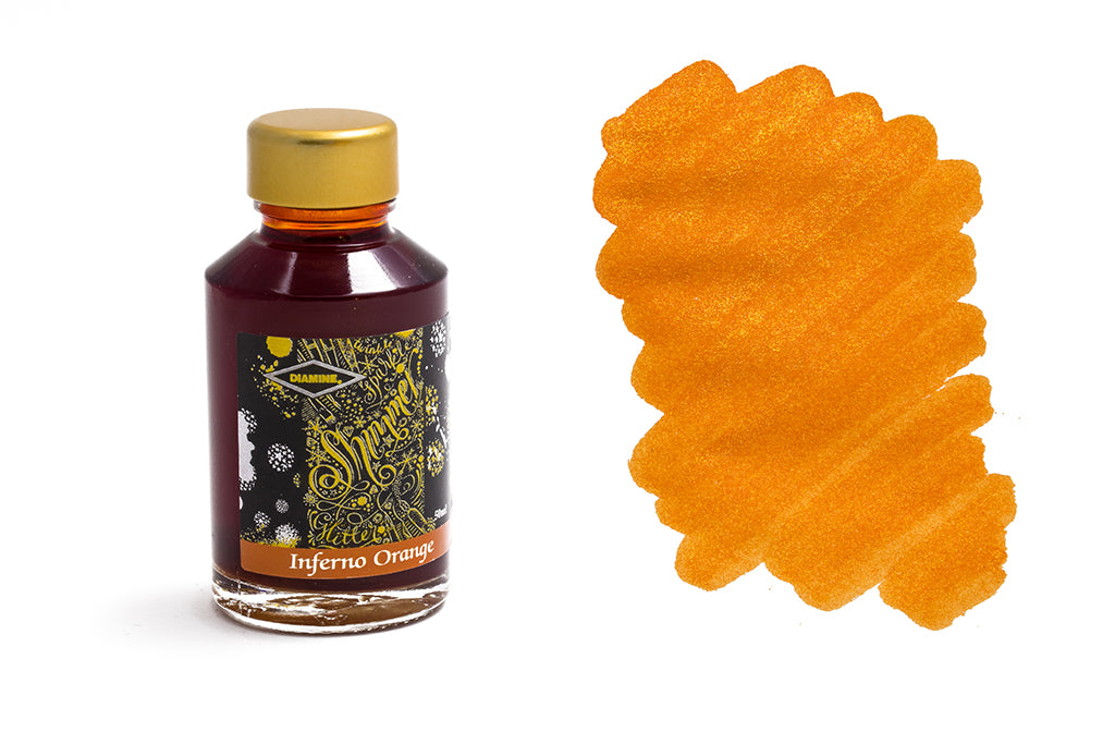 Diamine, Shimmer, Inferno Orange, 50ml