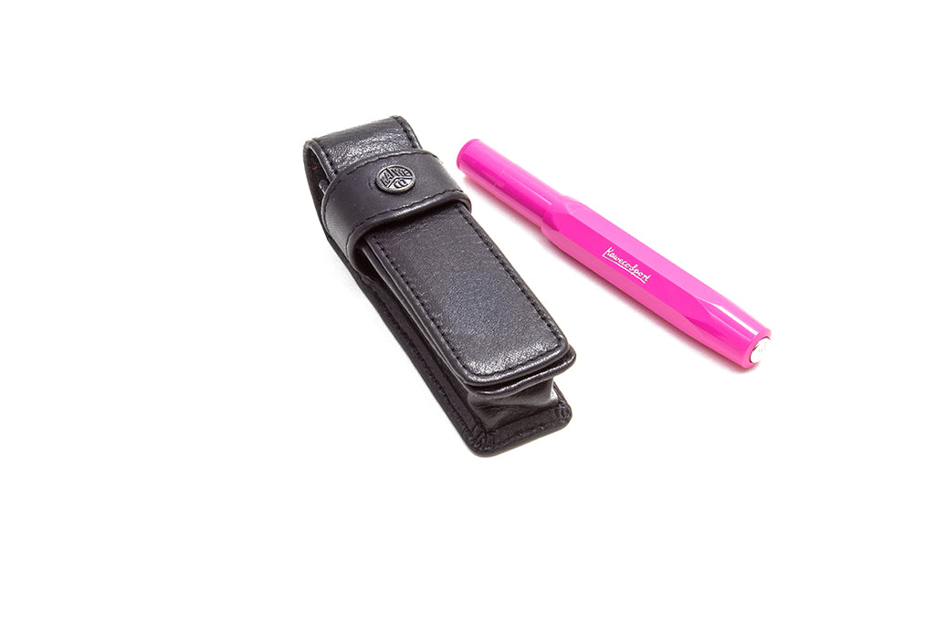 Kaweco Leather Flap Pouch, Sport, Black, One Pen