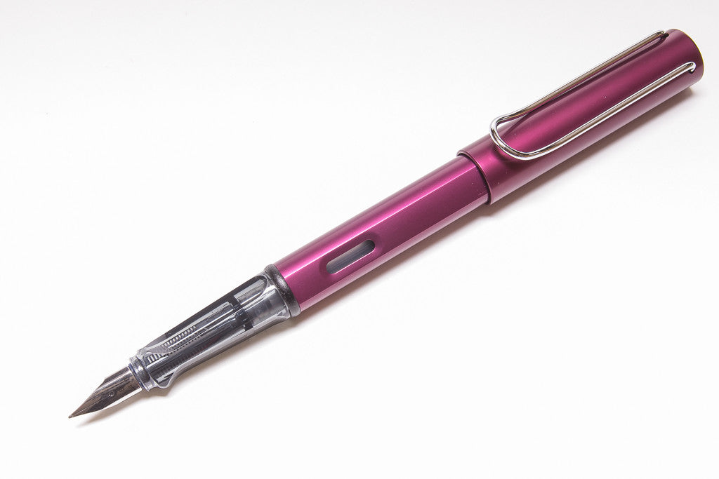 Lamy AL-star Fountain Pen In Black Purple, Posted