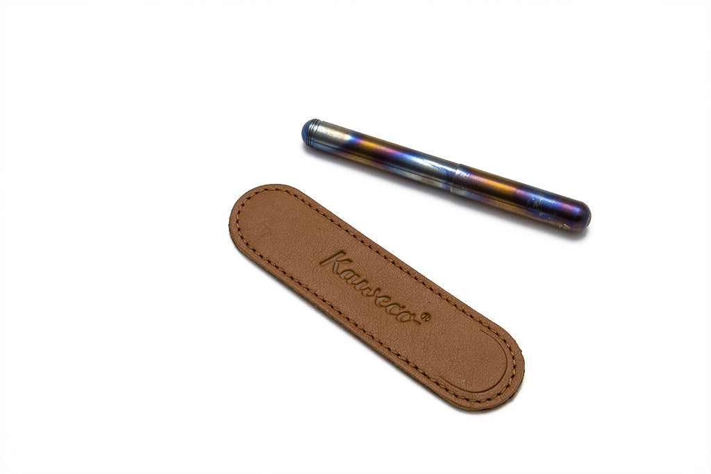 Kaweco Eco Leather Pouch, Liliput, Cognac, One Pen