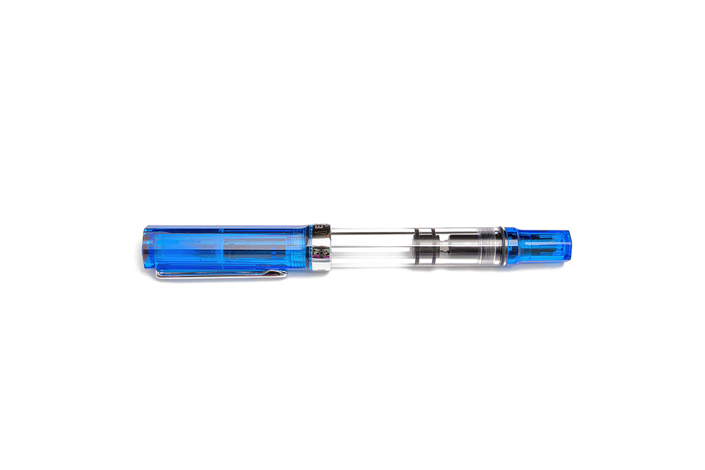 TWSBI, Eco, Transparent Blue Fountain Pen, Capped