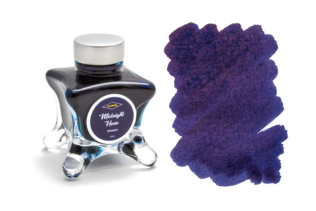 Diamine, Midnight Hour, Sheen Fountain Pen Ink, 50ml