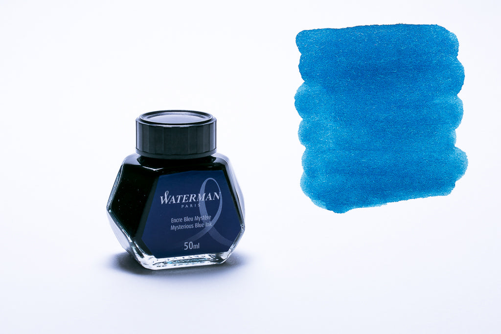 Waterman Paris, Mysterious Blue Fountain Pen Ink, 50ml Bottle