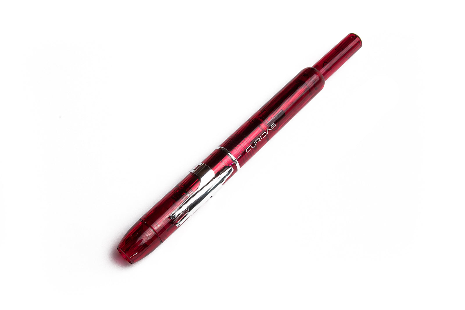 Platinum, Curidas, Grand Red Fountain Pen, Opened