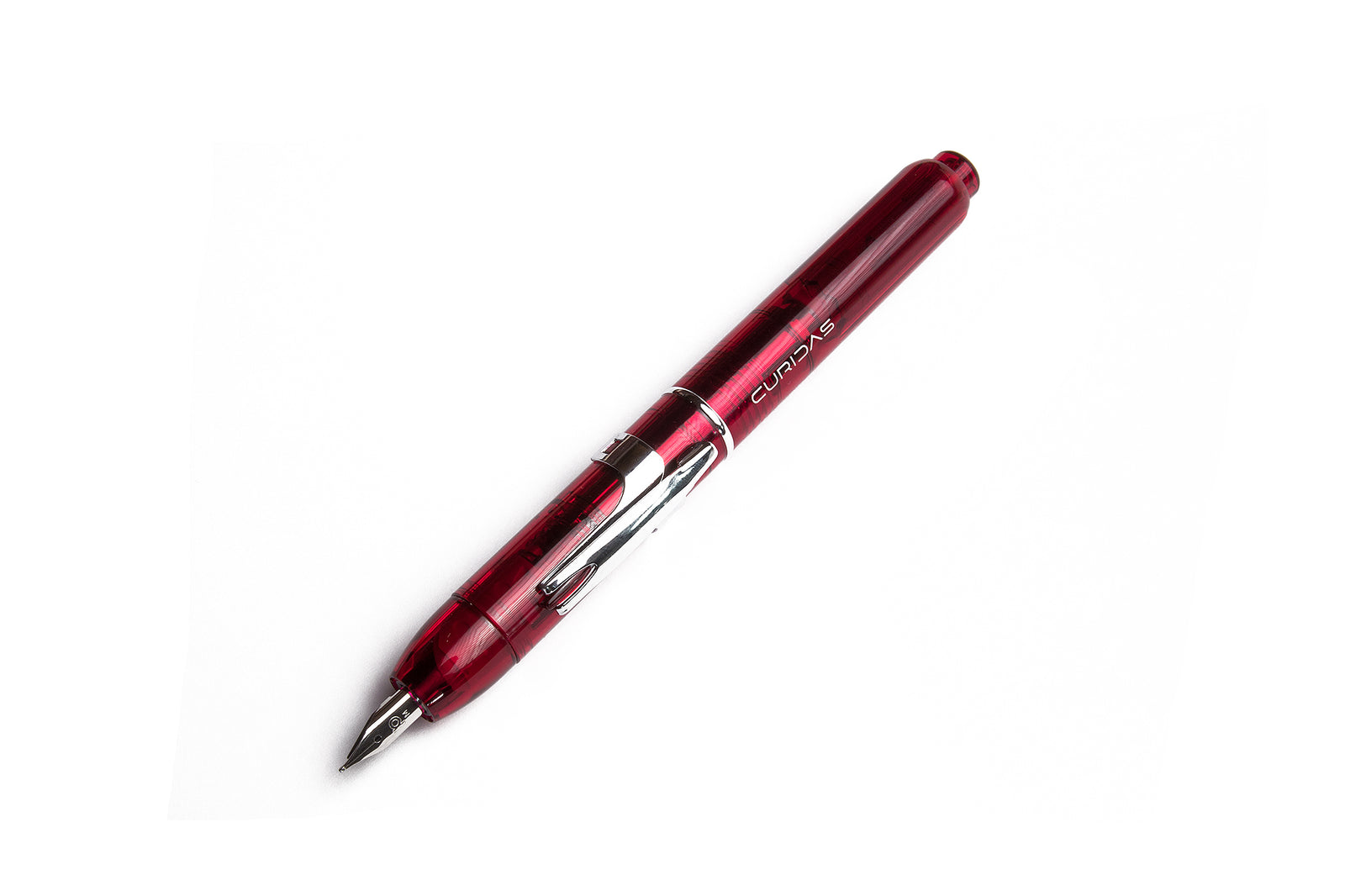 Platinum, Curidas, Grand Red Fountain Pen, Opened