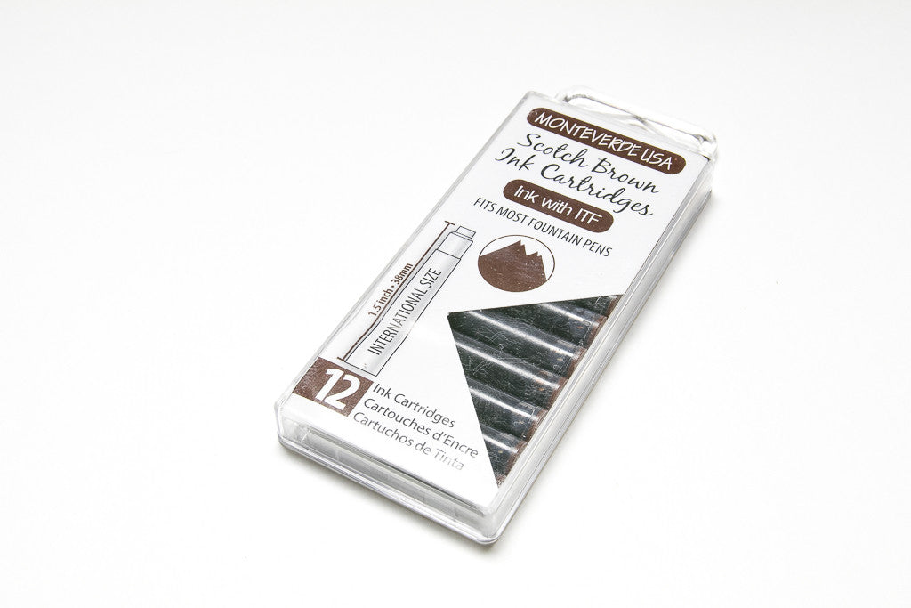 Monteverde, Scotch Brown, Twelve Ink Cartridges