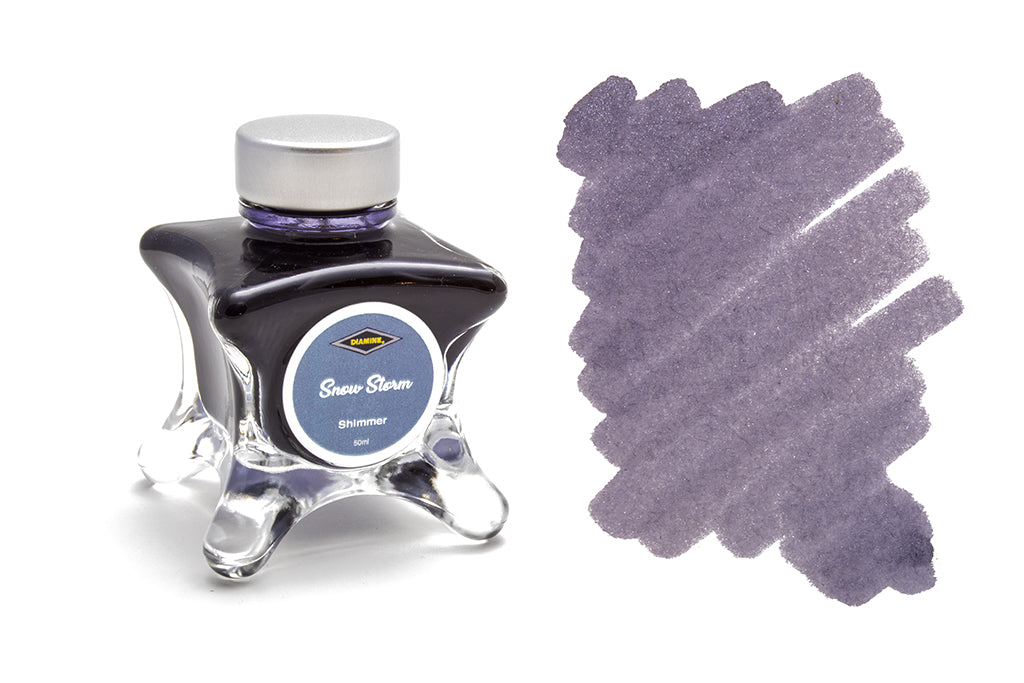 Diamine, Snow Storm, Shimmer Fountain Pen Ink, 50ml