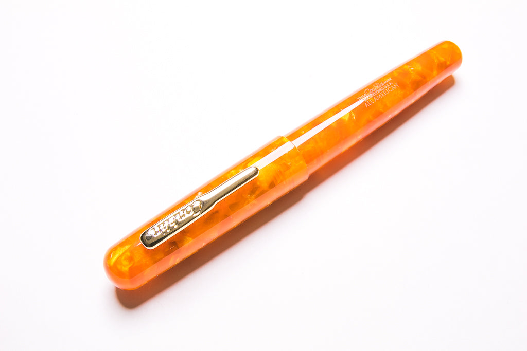 Conklin, All American Fountain Pen, Sunburst Orange, Posted