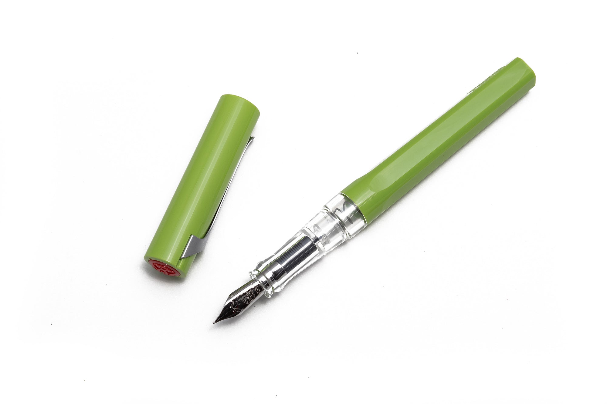 TWSBI, SWIPE, Pear Green Fountain Pen, Uncapped