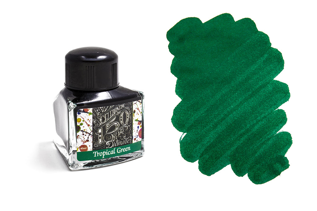 Diamine, 150th Anniversary Ink, Tropical Green, 40ml