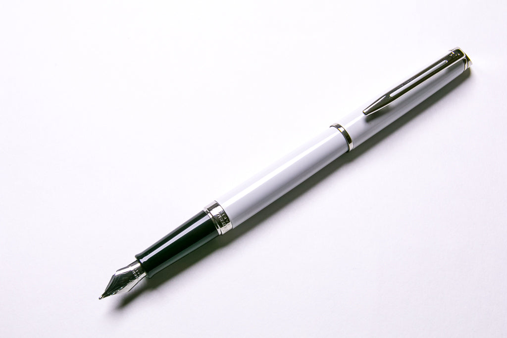 Waterman, Hemisphere, White Lacquer CT, Posted