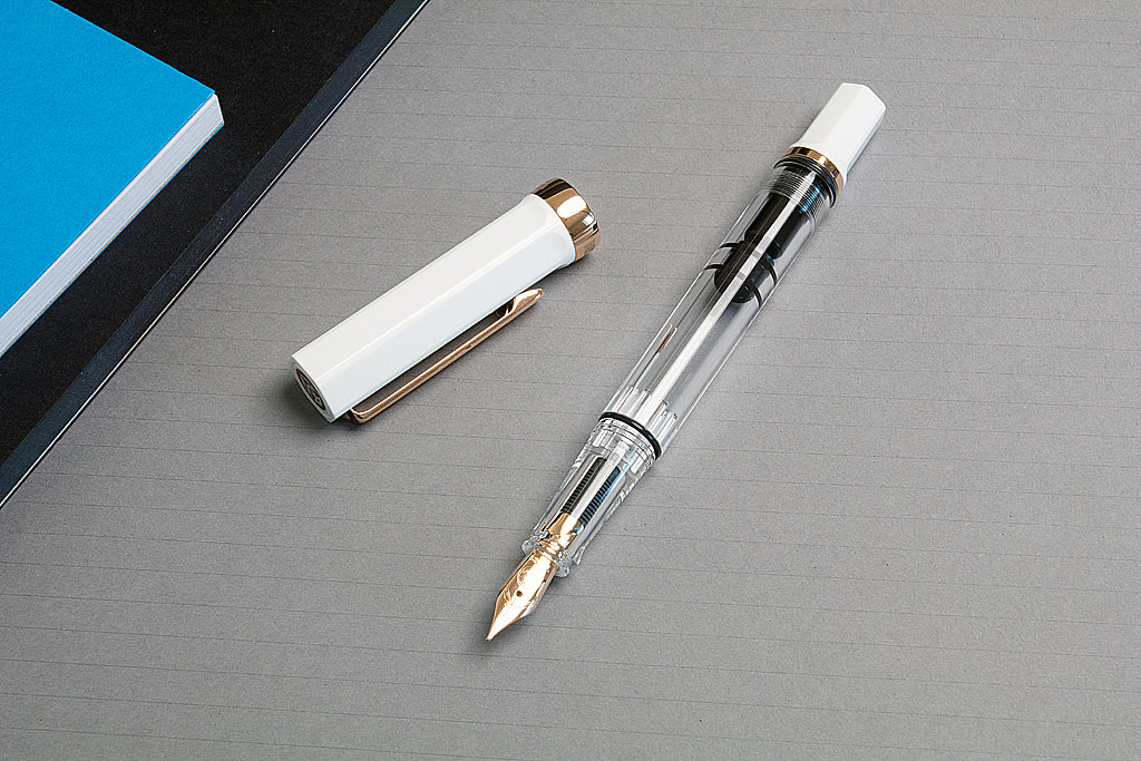 TWSBI, Eco, White Rose Gold Fountain Pen