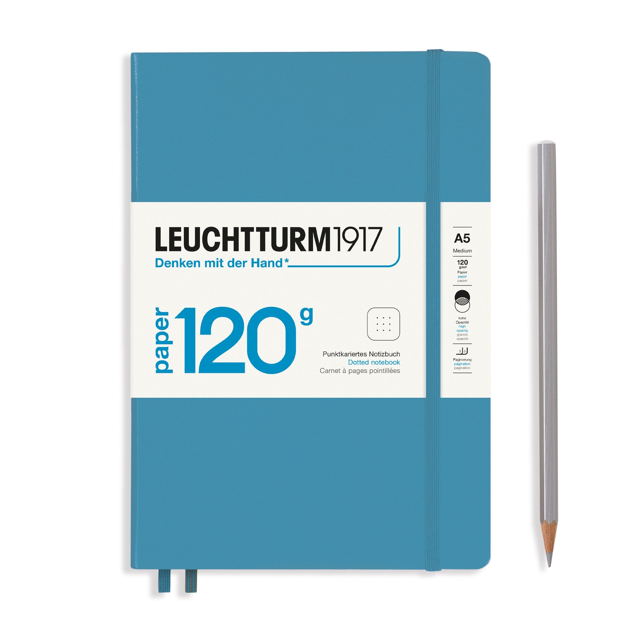 Leuchtturm1917, 120g Notebook Edition, A5, 203 Pages, Nordic Blue