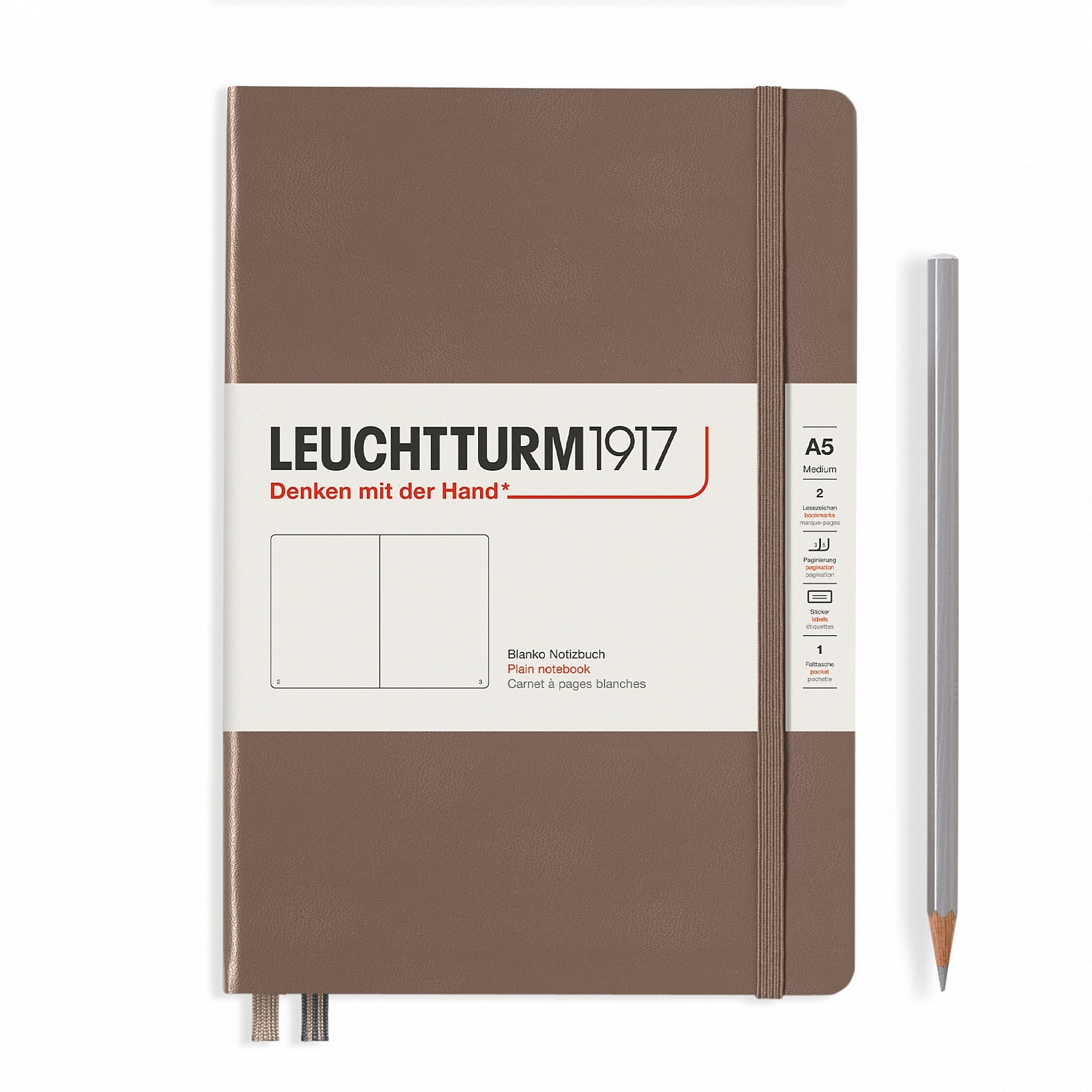 Leuchtturm1917, Hardcover Notebook, A5, 251 Pages, Warm Earth