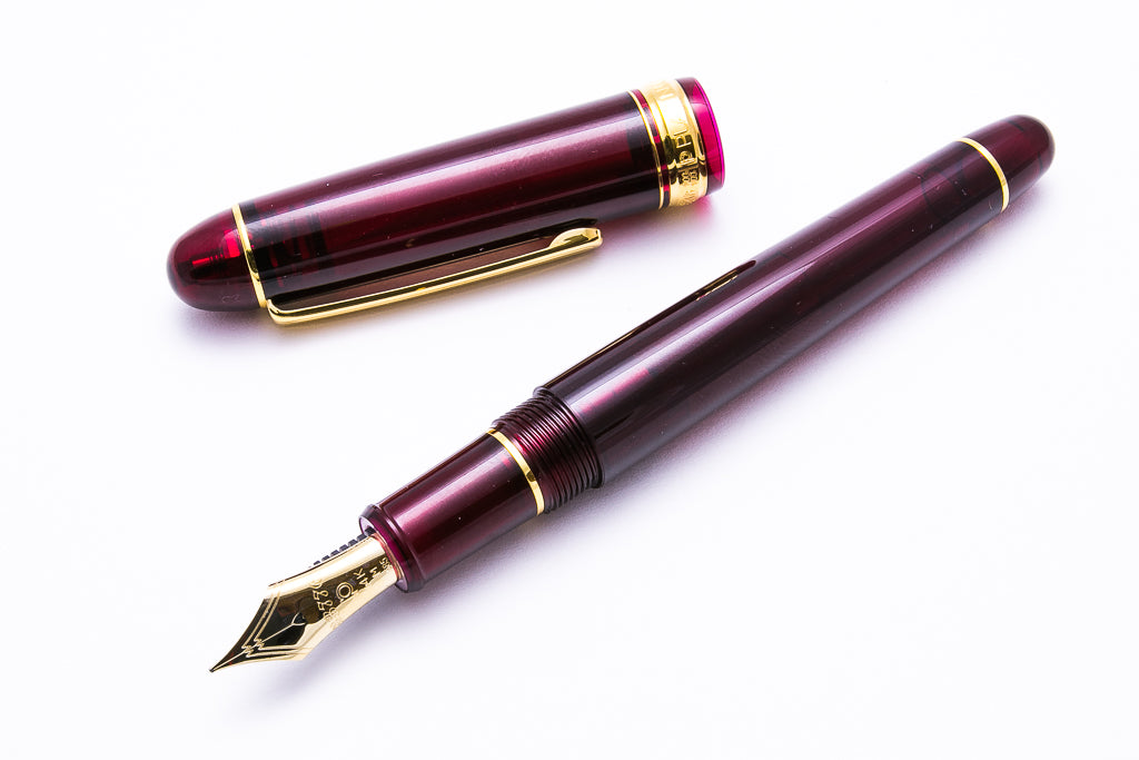 Gourmet Pens: Review: Platinum #3776 Century Bourgogne Fountain Pen -  Soft-Fine @PenChalet @CarolLuxury